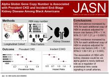 α珠蛋白基因拷贝数与美国黑人普遍的慢性肾病和终末期肾病相关